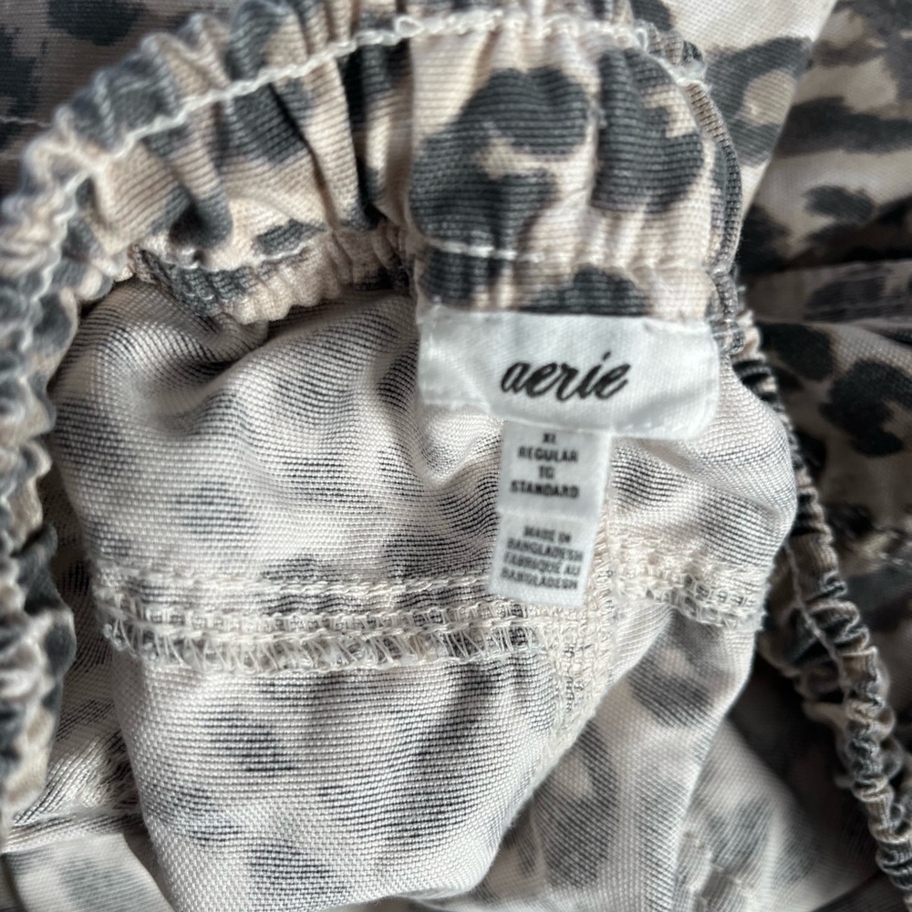 Aerie Leopard Print Wide Leg Pants - Picture 5 of 5